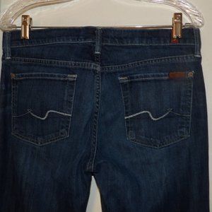 7 For All Mankind Low Rise Straight Leg Jeans Sz 30
